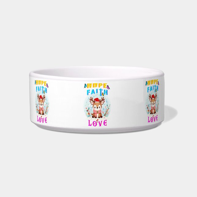 Hope Faith Liebe Napf (Vorderseite)