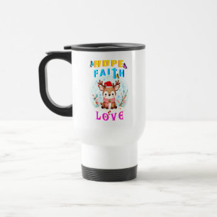 Hope Faith Liebe Reisebecher