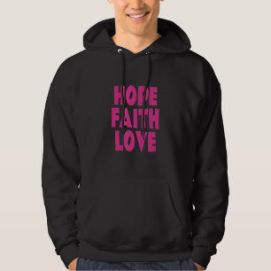 Hope Faith Liebe Sweet Lilac Color Dreamy Hoodie