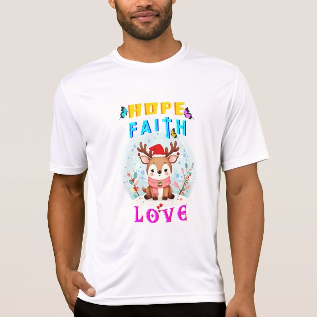 Hope Faith Liebe T-Shirt (Vorderseite)