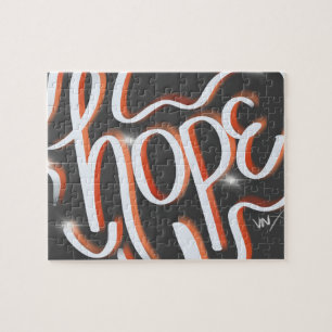 Hope Faith Street Art Handlettering Puzzle