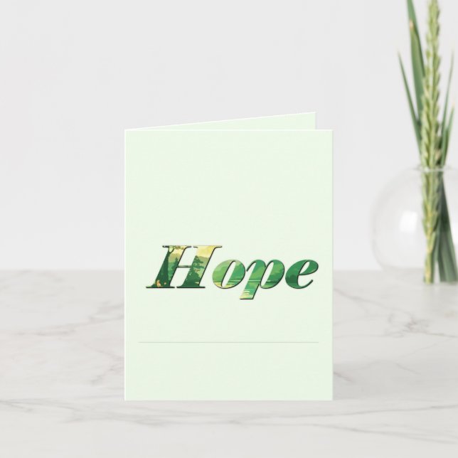 Hope. Feiertagskarte (Vorderseite)
