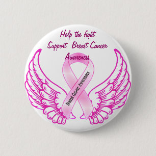 Hope&Fight Breast Cancer Awareness_Button Button