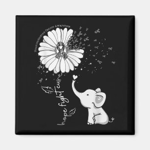Hope Fight Cure Elephant Neuroendocrine Cancer Zeb Magnet