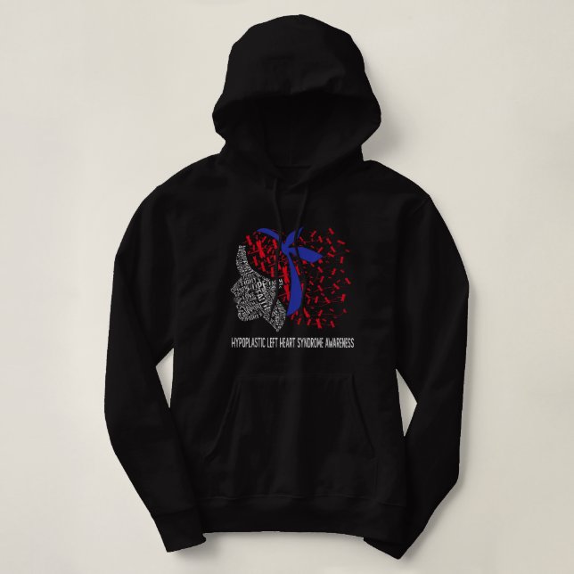 Hope Fight Hypoplastic Links Heart Syndrome HLHS A Hoodie (Design vorne)