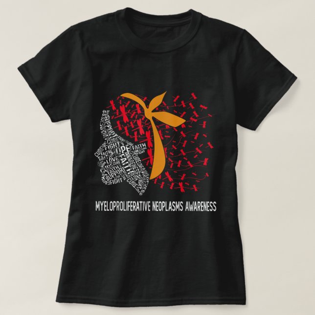 Hope Fight Myeloproliferative Neoplasties Awarenes T-Shirt (Design vorne)