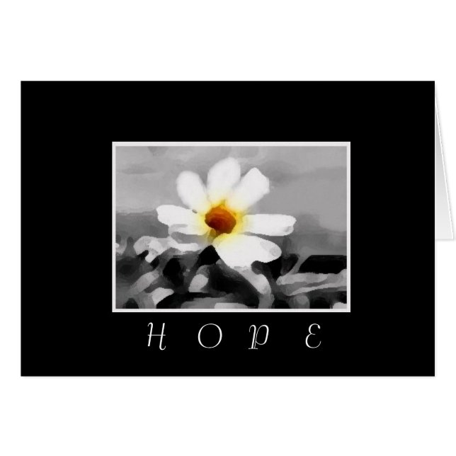 Hope floral card (Vorderseite (Horizontal))