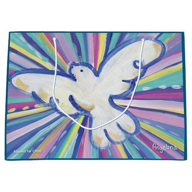 Hope for Tomorrow - KidsArt for CHOC Große Geschenktüte (Vorderseite)