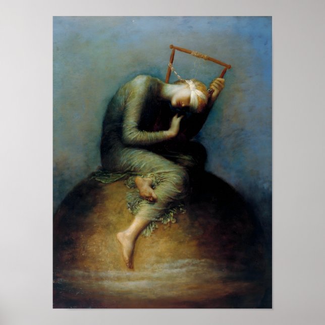 Hope George Watts Art Poster (Vorne)