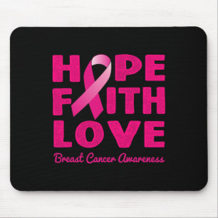 HOPE GLAUBWÜRDIGE LIEBE Pink Ribbon Brustkrebs Aus Mousepad