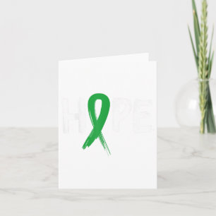 Hope Green Ribbon Mental Health Awareness Karte