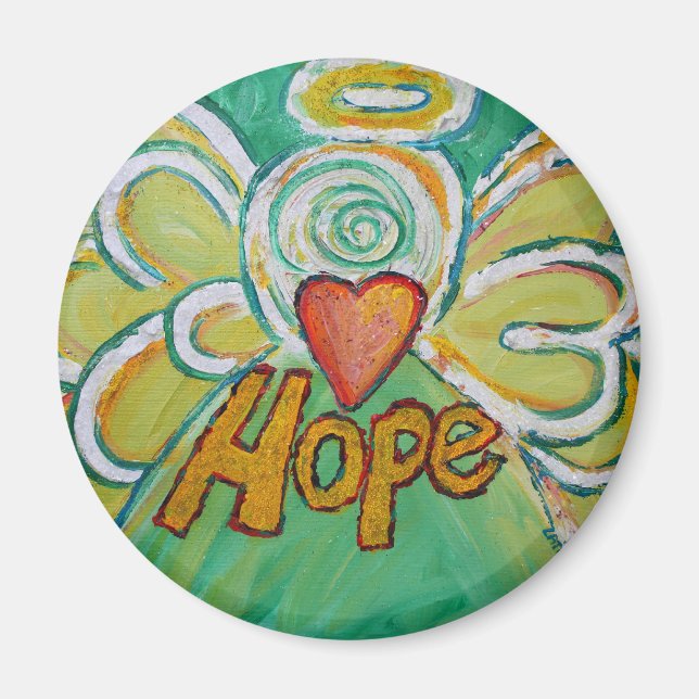 Hope Guardian Angel Word Custom Magnet (Vorne)
