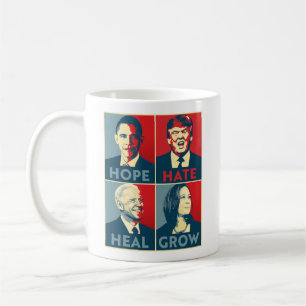 Hope Hate Heal Grow Kaffeetasse