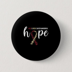 Hope Head and Neck Cancer Awareness Button