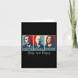 Hope Heal Grow Obama Joe Biden Kamala Harris 2024 Karte