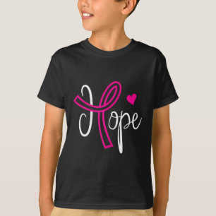 Hope Heart Pink Ribbon I Women Support Geschenk T-Shirt