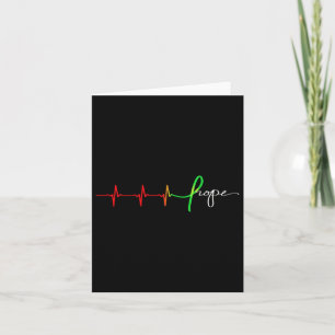 Hope Heartbeat Rhythmus - Mental Health Awareness Karte