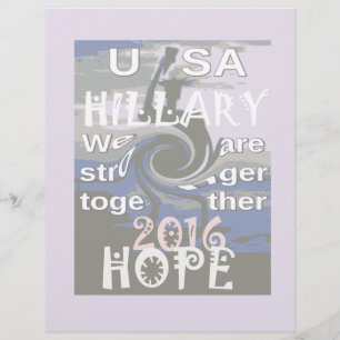 Hope Hillary USA Wir sind enger zusammen