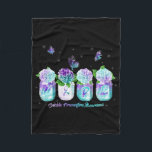 Hope Hydrangea Flower Butterfly Suicide Prevention Fleecedecke<br><div class="desc">Hope Hydrangea Flower Butterfly Suicide Prevention Awareness</div>
