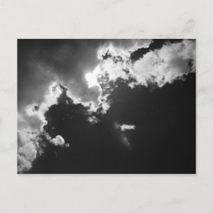 Hope in the silver lining of the clouds. postkarte