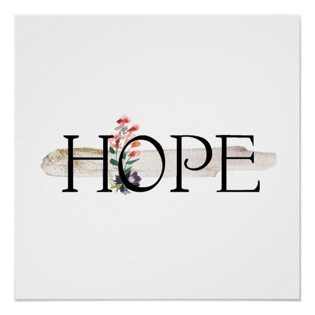 HOPE Inspiration Poster Print (Vorderseite)