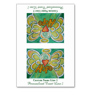 Hope Inspiration Word Angel Table Zelt Card Tischnummer