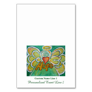 Hope Inspiration Word Engel Table Zent Cards Tischnummer
