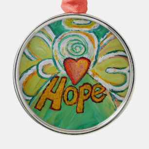 Hope Inspirational Angel Word Ornament