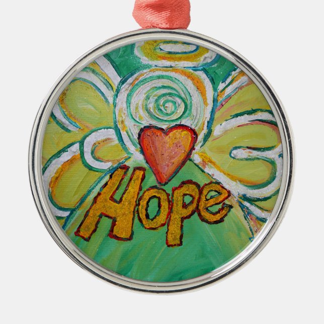 Hope Inspirational Angel Word Ornament (Vorne)