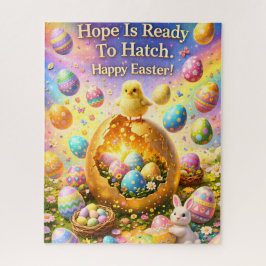 Hope is ready to hatch magical happy Easter jigsaw Puzzle