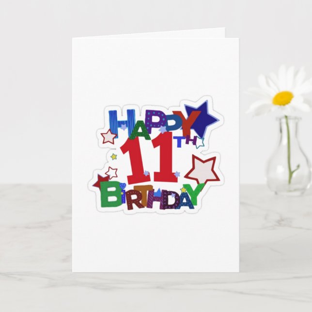 HOPE IT IS COOL LIKE YOU "11 YEARS OLD" CARD KARTE (Kleine Pflanze)