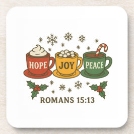 Hope joy Peace and Cocoa Getränkeuntersetzer