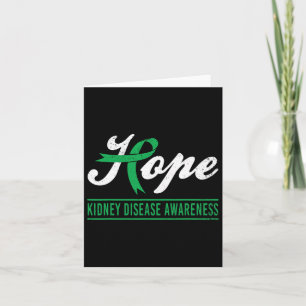 Hope Kidney Disease Awareness Month Green Ribbon S Karte