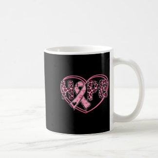 Hope Leopard Brustkrebs Bewusstsein Herz Pink Ri Kaffeetasse