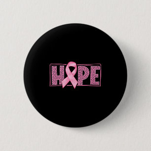 Hope Leopard Pink Ribbon Brustkrebs Bewusstsein F Button