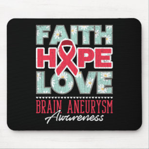 Hope Liebe Brain Aneurysm Awareness Support Graphi Mousepad