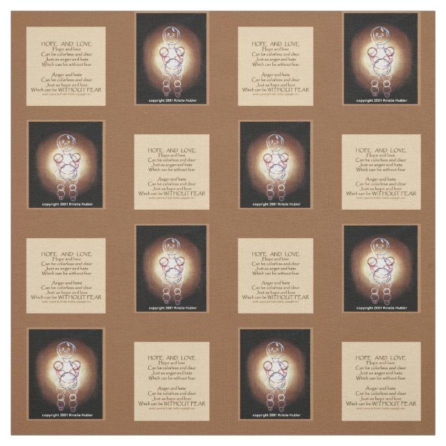 Hope & Liebe Bubble People Stoff (Muster)