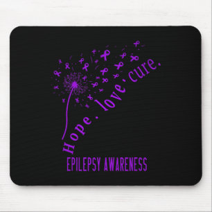 Hope Liebe Cure Epilepsy Awareness T Mousepad