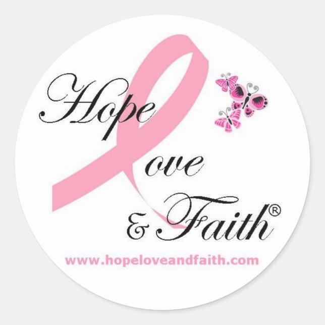 Hope Liebe & Faith Stickers (Vorderseite)