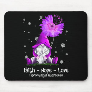 Hope Liebe Gnome Sonnenblume Fibromyalgie Bewussts Mousepad