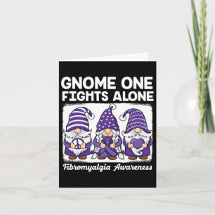 Hope Liebe Gnomes Lila Ribbon Fibromyalgia Awaren Karte