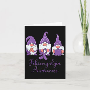 Hope Liebe Gnomes Lila Ribbon Fibromyalgia Awaren Karte