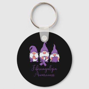 Hope Liebe Gnomes Lila Ribbon Fibromyalgia Awaren Schlüsselanhänger