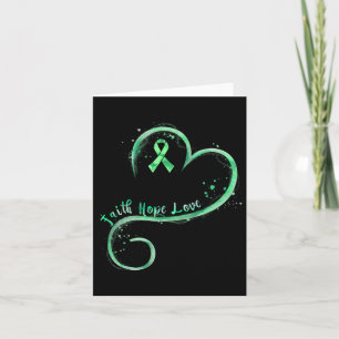 Hope Liebe Green Ribbon Mental Health Awareness Karte