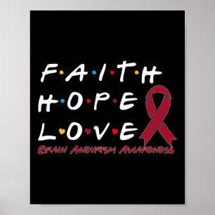 Hope Liebe Hirnaneurysm Bewusstsein Poster