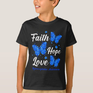 Hope Liebe Hydrocephalus Awareness Butterfly T-Shirt