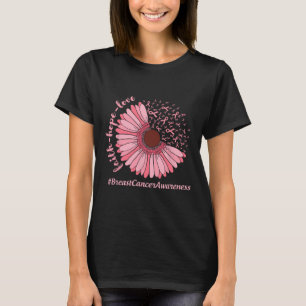Hope Liebe Sonnenblumen Ribbon Brustkrebs Bewussts T-Shirt