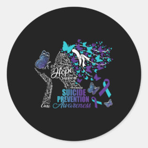 Hope Liebe Suicide Prevention Awarfly H Runder Aufkleber