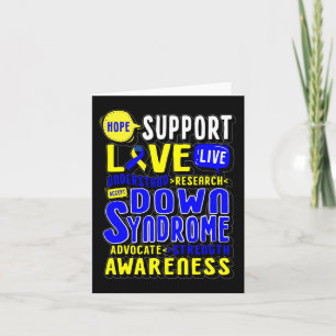 Hope Liebe World Down Syndrome Day Women Kids Karte