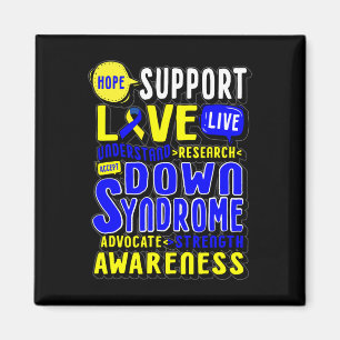 Hope Liebe World Down Syndrome Day Women Kids Magnet